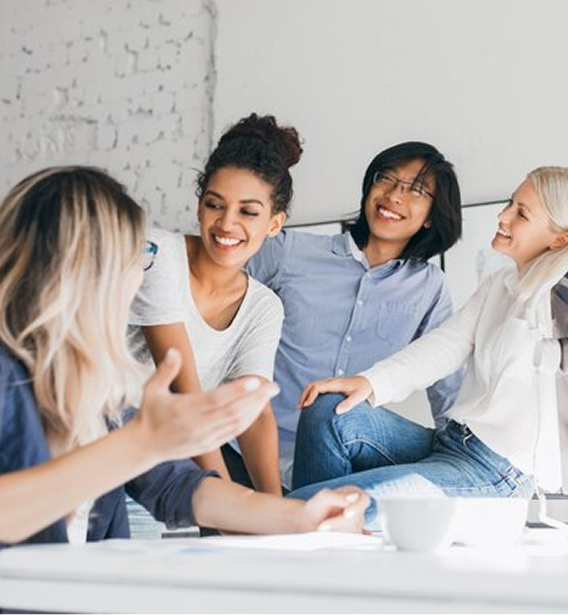 Photo of big team at work
