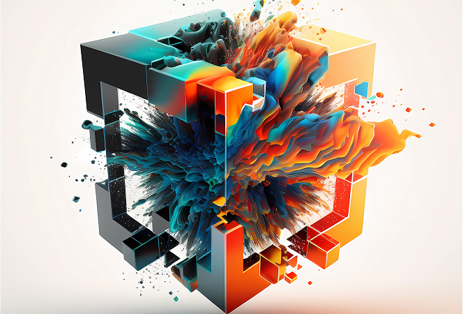 Colourful cube